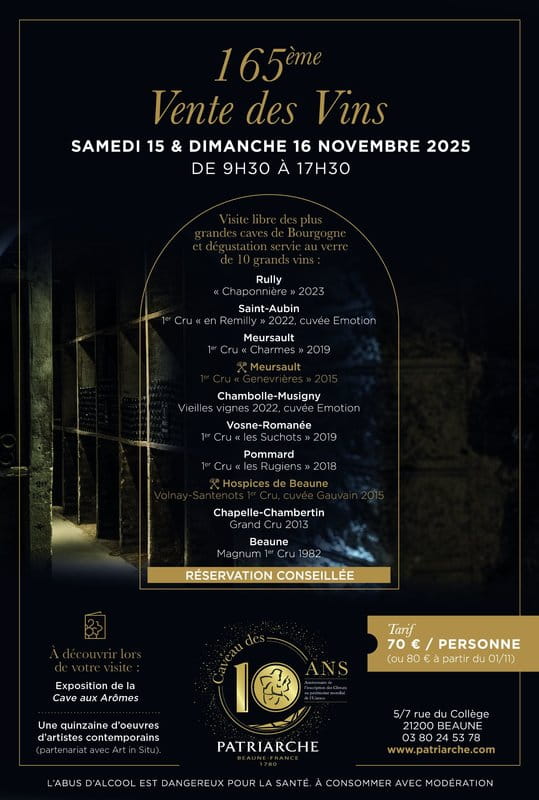 165ème VENTE DES VINS -         15 et 16/11/2025